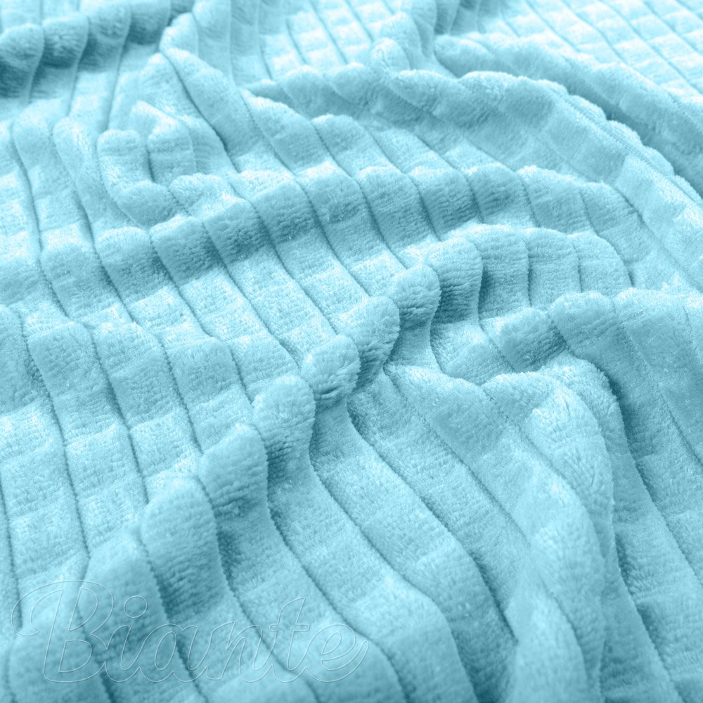Látka Minky kostky MKK-006 Světle modrá - šířka 165 cm - detail 4 - Biante.cz