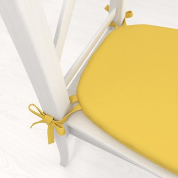 Oblý podsedák Rongo RG-090 Světle žlutý - 39x37x3 cm - detail 1 - Biante.cz Oblý podsedák Rongo RG-090 Světle žlutý - 39x37x3 cm - detail 1 - Biante.cz