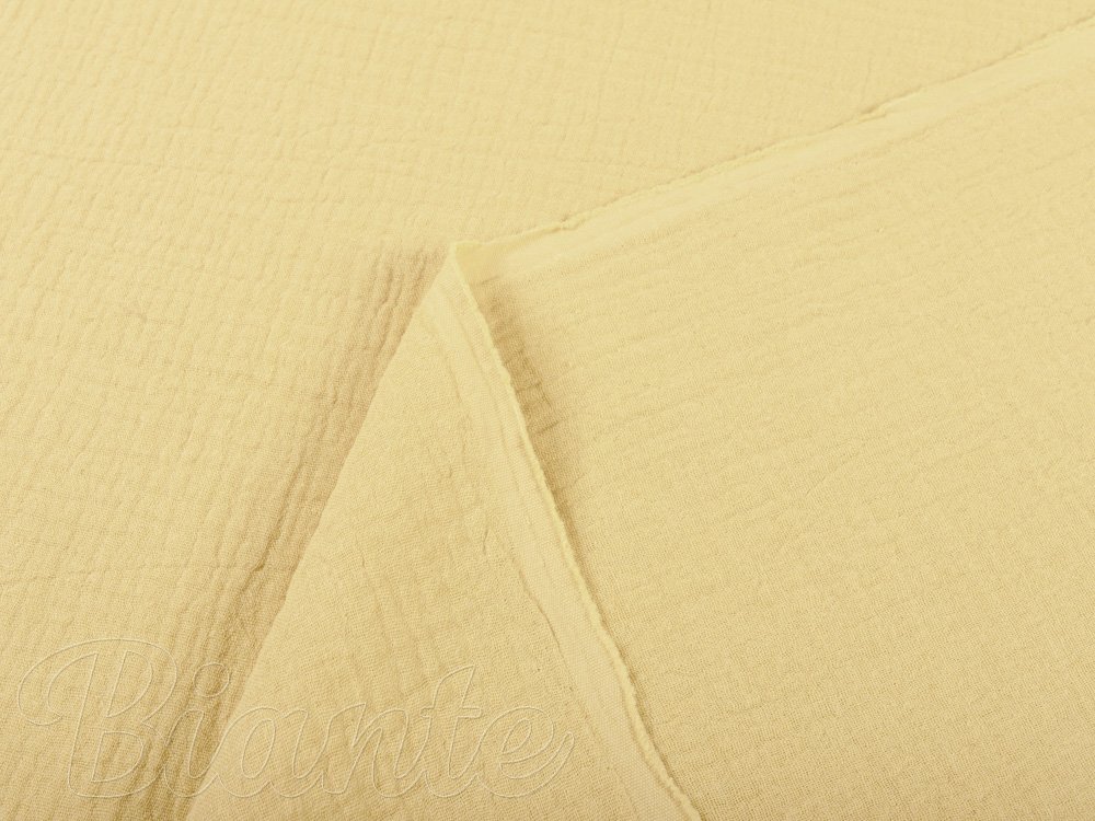 Mušelín dvojitá gázovina MSN-003 Pastelově žlutá - metráž šířka 140 cm - detail 3 - Biante.cz Mušelín dvojitá gázovina MSN-003 Pastelově žlutá - metráž šířka 140 cm - detail 3 - Biante.cz