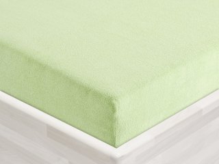 Froté napínací prostěradlo FR-018 Pastelově zelené - Biante.cz Froté napínací prostěradlo FR-018 Pastelově zelené - Biante.cz
