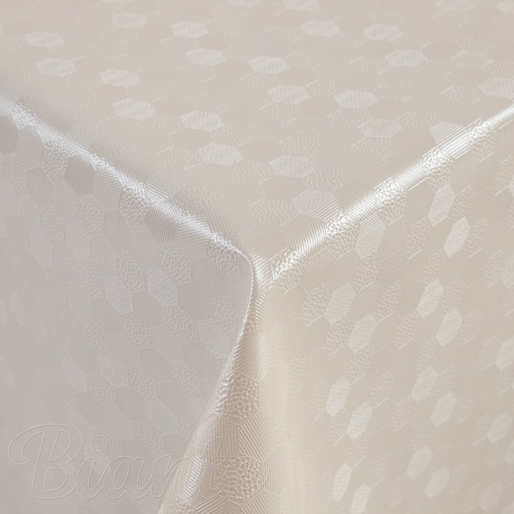 PVC ubrus Drobné krémové hexagony PV-181 - metráž š. 140 cm - Biante.cz