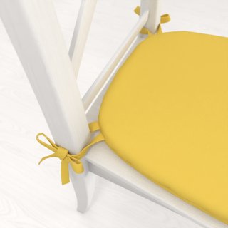 Oblý podsedák Rongo RG-090 Svetlo žltý - 39x37x3 cm - detail 1 - Biante.sk