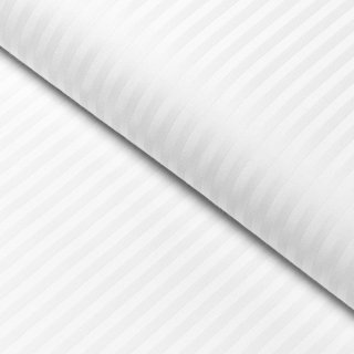 Damašek Atlas Gradl bílý - tenké proužky 2 mm DM-012 - metráž šířka 285 cm
