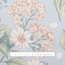 Bavlněná látka/plátno Sandra SA-785 Květy hortenzie na světle modrém - šířka 160 cm - detail 3 - Biante.cz