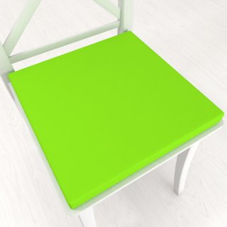 Štvorcový podsedák Rongo RG-041 Žiarivý zelený - 38x38x3 cm - Biante.sk