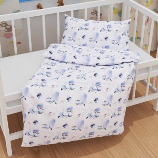 Dětské bavlněné povlečení do postýlky Sandra SA-289 Viva Italia modrá - detail 1 - Biante.cz Dětské bavlněné povlečení do postýlky Sandra SA-289 Viva Italia modrá - detail 1 - Biante.cz