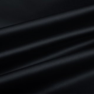 Látka polyesterový satén LUX-026 Černá - šířka 150 cm