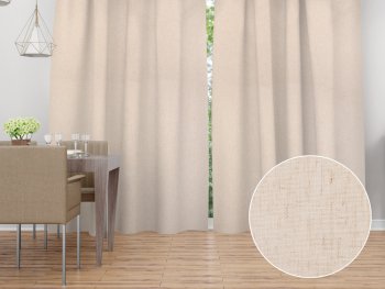 Dekorační závěs na míru PM-128 Přírodní režná - Biante.cz