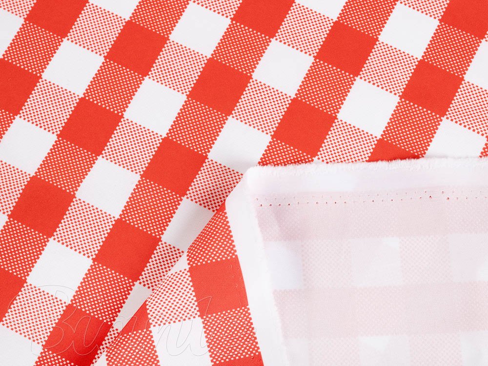 Teflonová látka na ubrusy TF-071 Červeno-bílá kostka - šířka 155 cm - detail 6 - Biante.cz Teflonová látka na ubrusy TF-071 Červeno-bílá kostka - šířka 155 cm - detail 6 - Biante.cz