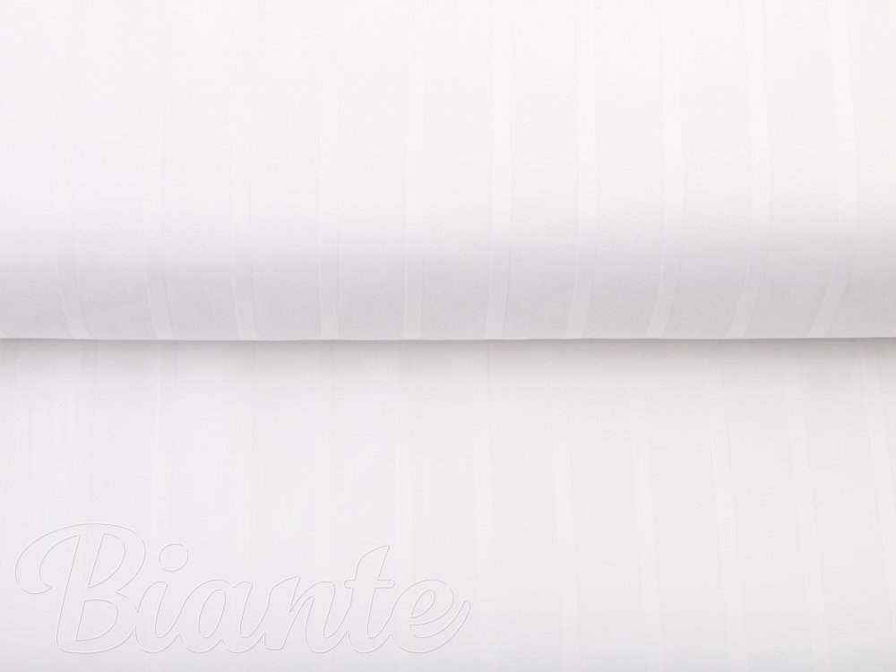 Damašek bílý - proužky 6 a 24 mm DM-002 - metráž šířka 285 cm - detail 2 - Biante.cz