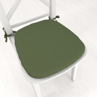 Oblý podsedák Rongo RG-081 Tmavý olivovo zelený - 39x37x3 cm - Biante.sk