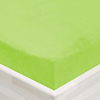 Dětské jersey napínací prostěradlo do postýlky JR-019 Zářivě zelené - detail 1 - Biante.cz