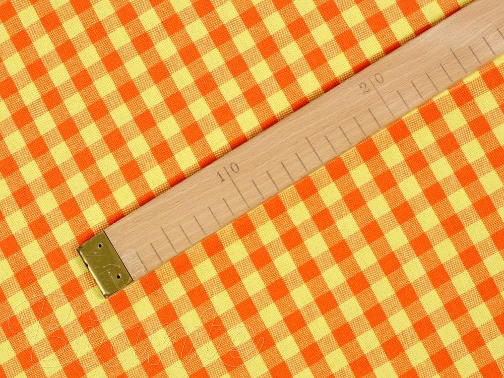 Bavlněná látka Olivia OL-006 Oranžovo-žlutá kostka malá- šířka 150 cm - detail 5 - Biante.cz Bavlněná látka Olivia OL-006 Oranžovo-žlutá kostka malá- šířka 150 cm - detail 5 - Biante.cz