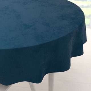 Sametový kulatý ubrus Velvet Premium SVP-028 Petrolejově modrý - Biante.cz