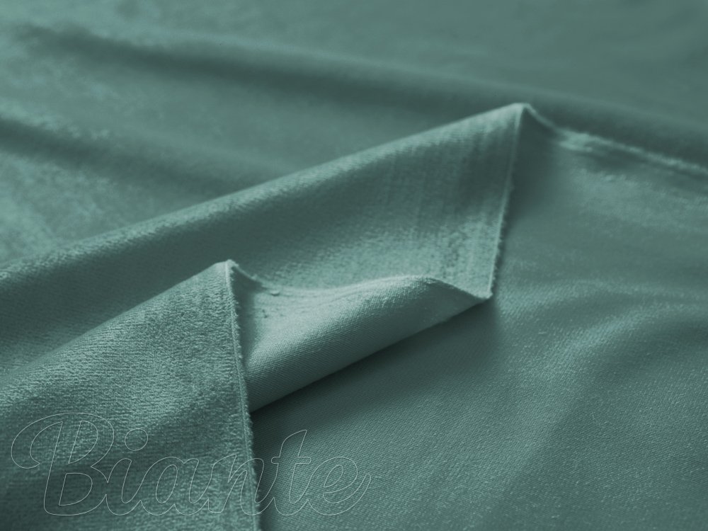 Sametová látka Velvet Premium SVP-022 Ledově zelená - šířka 145 cm - detail 5 - Biante.cz Sametová látka Velvet Premium SVP-022 Ledově zelená - šířka 145 cm - detail 5 - Biante.cz