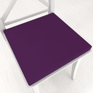 Čtvercový podsedák Rongo RG-064 Tmavě fialový - 38x38x3 cm - Biante.cz