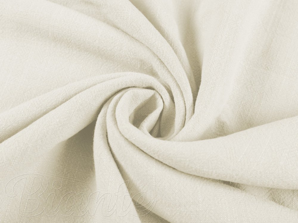 Len praný - LEN-018 Krémově bílý - metráž šířka 140 cm - Biante.cz