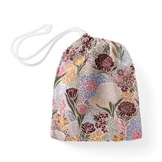 Bavlnený vak/vrecko na prezuvky Sandra SA-648 Akvarelové kvety na bielom - Biante.sk Bavlnený vak/vrecko na prezuvky Sandra SA-648 Akvarelové kvety na bielom - Biante.sk