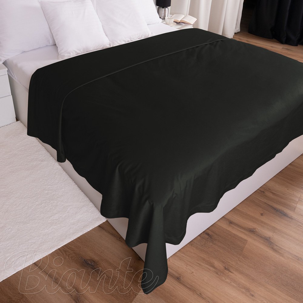 Sametový přehoz na postel Velvet Premium SVP-014 Černozelený - detail 1 - Biante.cz