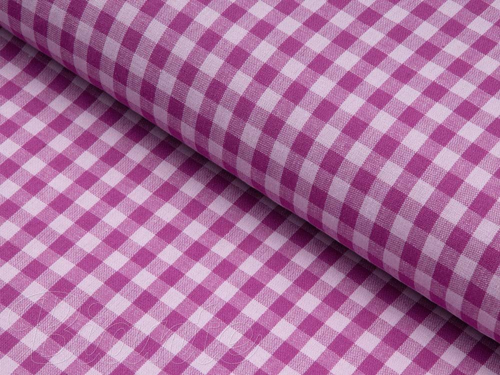 Bavlněná látka Olivia OL-020 Fialová kostka malá - šířka 150 cm - Biante.cz