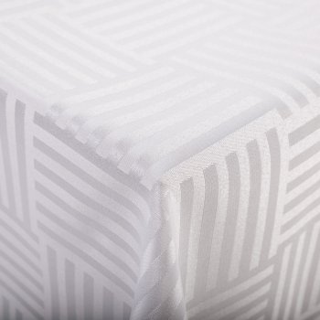 Dekorační látka Monako PM-124 Pruhovaná šachovnice bílá - šířka 320 cm - detail 1 - Biante.cz Dekorační látka Monako PM-124 Pruhovaná šachovnice bílá - šířka 320 cm - detail 1 - Biante.cz