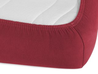 Jersey napínacie prestieradlo na vysoký matrac JR-010 Vínové - detail 1 - Biante.sk Jersey napínacie prestieradlo na vysoký matrac JR-010 Vínové - detail 1 - Biante.sk