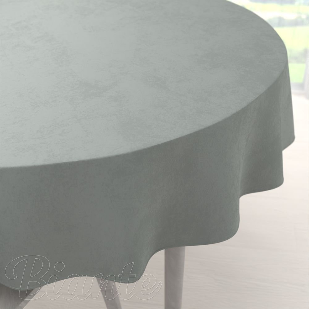 Zamatový okrúhly obrus Velvet Premium SVP-046 Svetlo sivý - Biante.sk