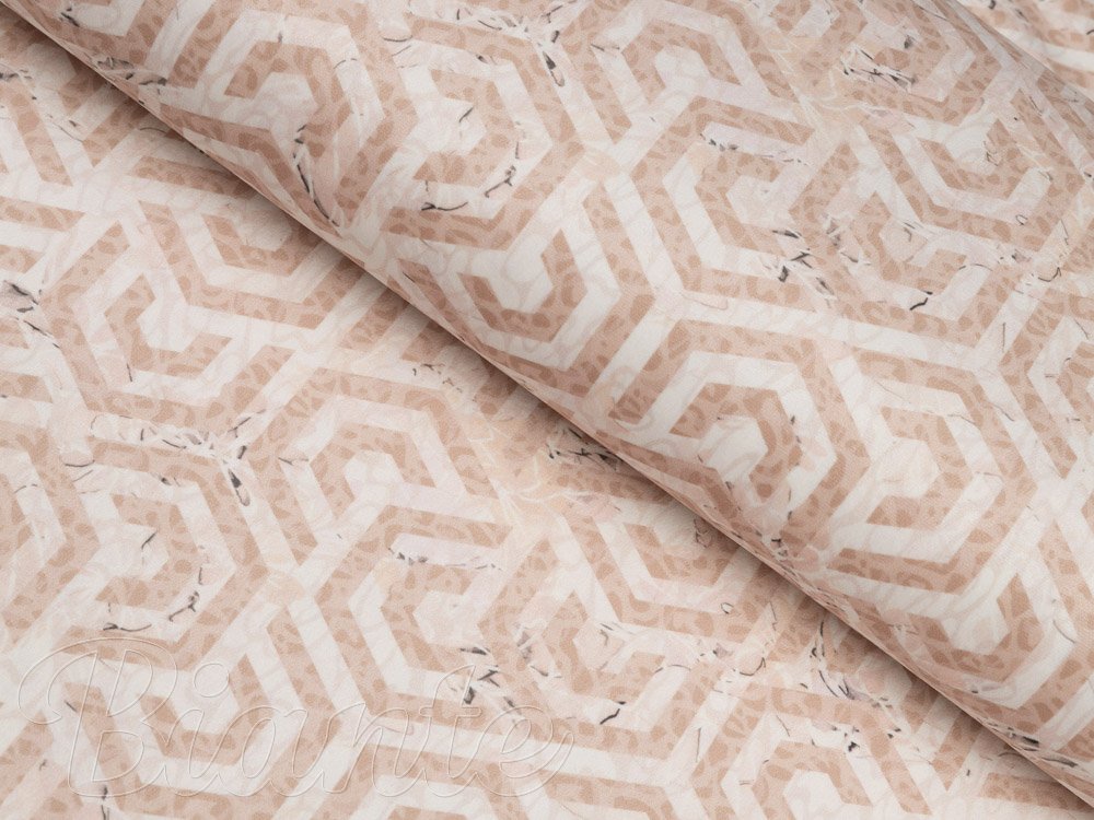 Sametová látka Tamara TMR-029 Růžovobéžové hexagony s černým žíháním - šířka 140 cm - Biante.cz Sametová látka Tamara TMR-029 Růžovobéžové hexagony s černým žíháním - šířka 140 cm - Biante.cz