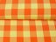 Bavlněná látka Olivia OL-003 Oranžovo-žlutá kostka velká - šířka 150 cm - detail 2 - Biante.cz