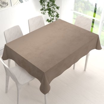 Velký sametový obdélníkový ubrus Velvet Premium SVP-005 Světle hnědý - detail 1 - Biante.cz Velký sametový obdélníkový ubrus Velvet Premium SVP-005 Světle hnědý - detail 1 - Biante.cz