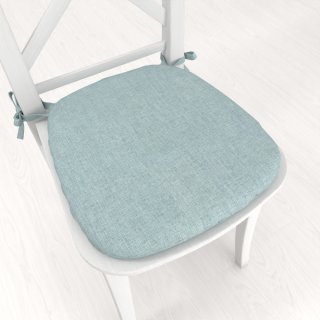 Oblý podsedák BKW-212 Mätovo zelený žíhaný - 39x37x3 cm - Biante.sk