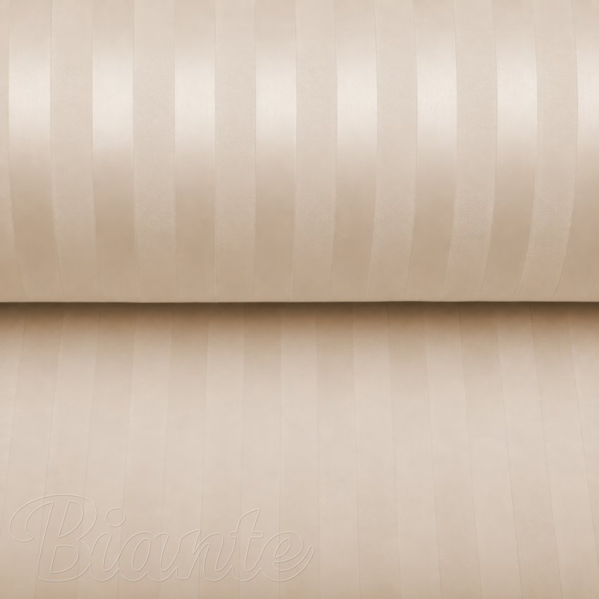 Damašek Atlas Gradl béžový - proužky 2 cm DM-018 - metráž šířka 150 cm - detail 1 - Biante.cz