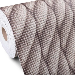 Kúpeľňová penová rohož / predložka PRO-049 Sivohnedé laná - metráž šírka 65 cm - Biante.sk