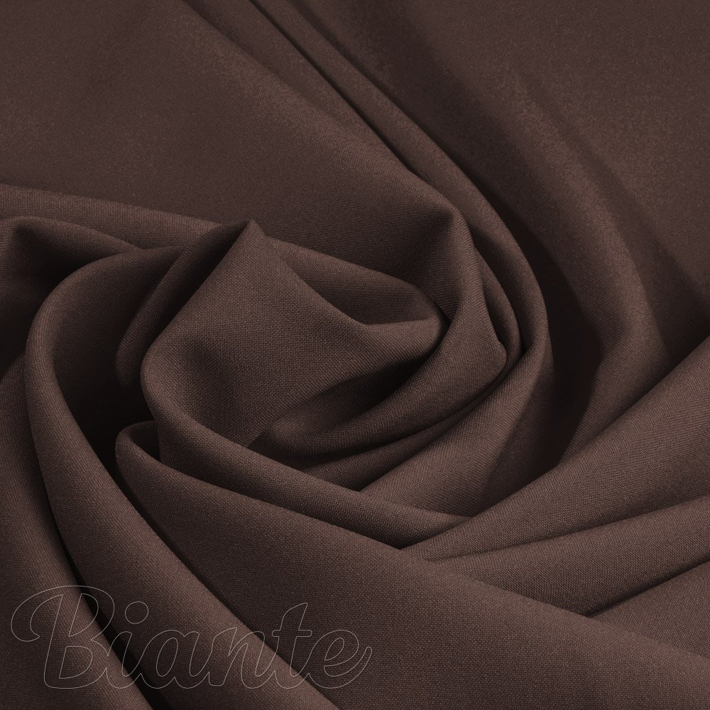 Dekorační jednobarevná látka Rongo RG-015 Tmavě hnědá - šířka 150 cm - Biante.cz