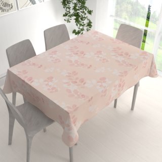 Bavlnený obdĺžnikový obrus Sandra SA-682 Eukalyptové listy na pastelovo ružovom - detail 1 - Biante.sk Bavlnený obdĺžnikový obrus Sandra SA-682 Eukalyptové listy na pastelovo ružovom - detail 1 - Biante.sk