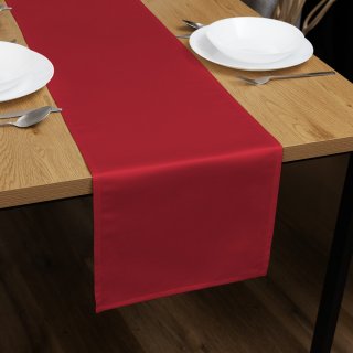 Saténový běhoun na stůl polyesterový Satén LUX-037 Červený - Biante.cz