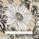 Dekoračná látka PML-089 Biele kvety na béžovom - šírka 150 cm - detail 4 - Biante.sk