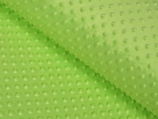 Dětská látka Minky 3D puntíky MKP-007 Hráškově zelená - šířka 150 cm - Biante.cz Dětská látka Minky 3D puntíky MKP-007 Hráškově zelená - šířka 150 cm - Biante.cz
