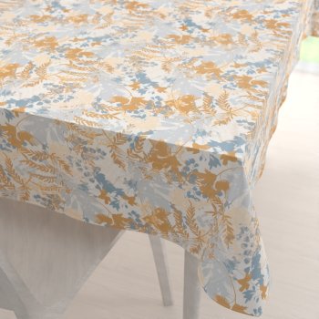 Sametový obdélníkový ubrus Tamara TMR-043 Hnědo-modré designové rostliny - Biante.cz Sametový obdélníkový ubrus Tamara TMR-043 Hnědo-modré designové rostliny - Biante.cz