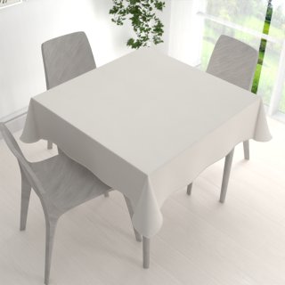 Dekorační čtvercový ubrus BKS-403 Světle šedobéžový - detail 1 - Biante.cz