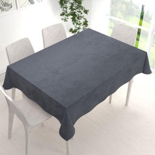 Velký sametový obdélníkový ubrus Velvet Premium SVP-004 Antracitově šedý - detail 1 - Biante.cz Velký sametový obdélníkový ubrus Velvet Premium SVP-004 Antracitově šedý - detail 1 - Biante.cz