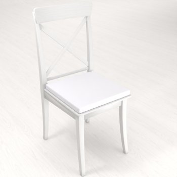 Čtvercový podsedák Rongo RG-031 Studený bílý - 38x38x3 cm - detail 1 - Biante.cz Čtvercový podsedák Rongo RG-031 Studený bílý - 38x38x3 cm - detail 1 - Biante.cz