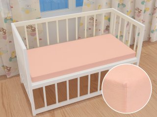 Dětské jersey napínací prostěradlo do postýlky JR-005 Světle broskvové - Biante.cz Dětské jersey napínací prostěradlo do postýlky JR-005 Světle broskvové - Biante.cz