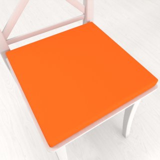 Čtvercový podsedák Rongo RG-035 Oranžový - 38x38x3 cm - Biante.cz