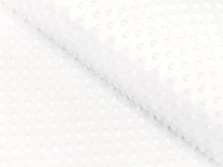 Detská látka Minky 3D bodky MKP-016 Krémovo biela - šírka 150 cm - Biante.sk Detská látka Minky 3D bodky MKP-016 Krémovo biela - šírka 150 cm - Biante.sk