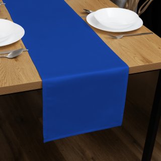 Saténový běhoun na stůl polyesterový Satén LUX-053 Královská modrá - Biante.cz