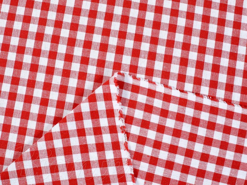 Bavlněná látka Olivia OL-008 Červeno-bílá kostka malá - šířka 150 cm - detail 3 - Biante.cz Bavlněná látka Olivia OL-008 Červeno-bílá kostka malá - šířka 150 cm - detail 3 - Biante.cz