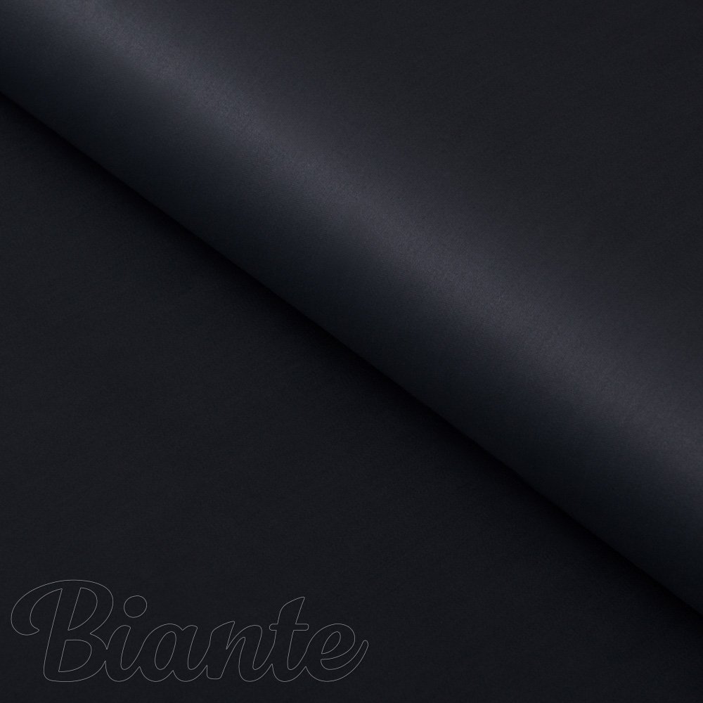Látka bavlněný satén ST-019 Černá - šířka 220 cm - Biante.cz