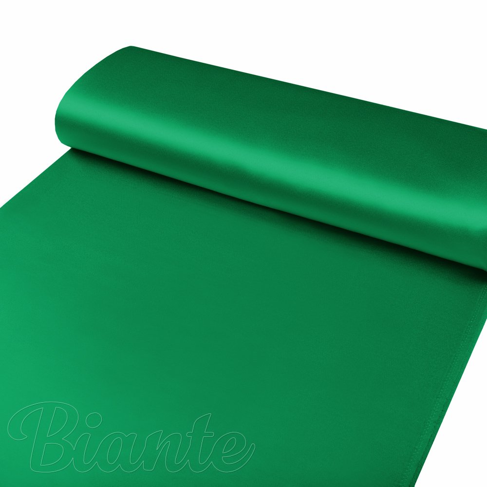 Látka polyesterový satén LUX-028 Irská zelená - šířka 150 cm - detail 3 - Biante.cz