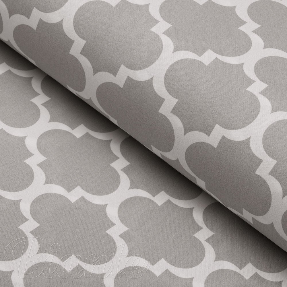 Bavlněná látka/plátno Sandra SA-188 Šedé Maroko - šířka 160 cm - Biante.cz